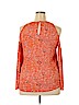 Chelsea28 100% Polyester Orange Long Sleeve Blouse Size XL - photo 2