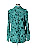 Motherhood 100% Polyester Teal Long Sleeve Blouse Size XL - photo 2