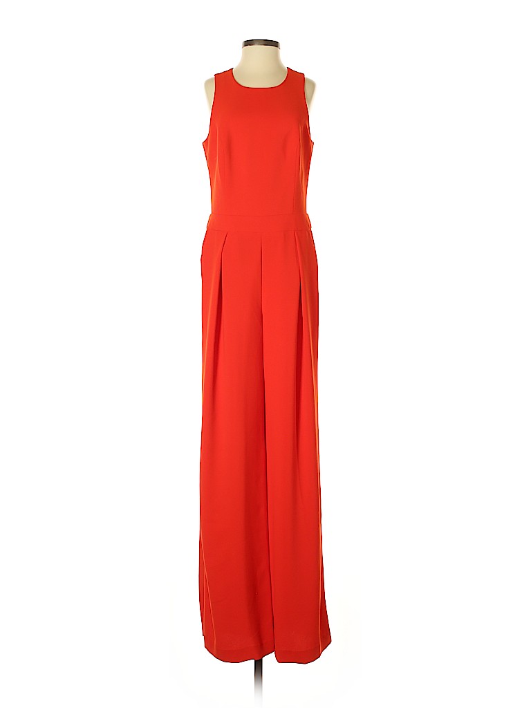 trina turk orange jumpsuit