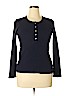 J. Crew Factory Store 100% Cotton Navy Blue Long Sleeve Henley Size XL - photo 1