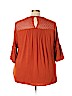 Suzanne Betro 100% Rayon Orange 3/4 Sleeve Blouse Size 4X (Plus) - photo 2