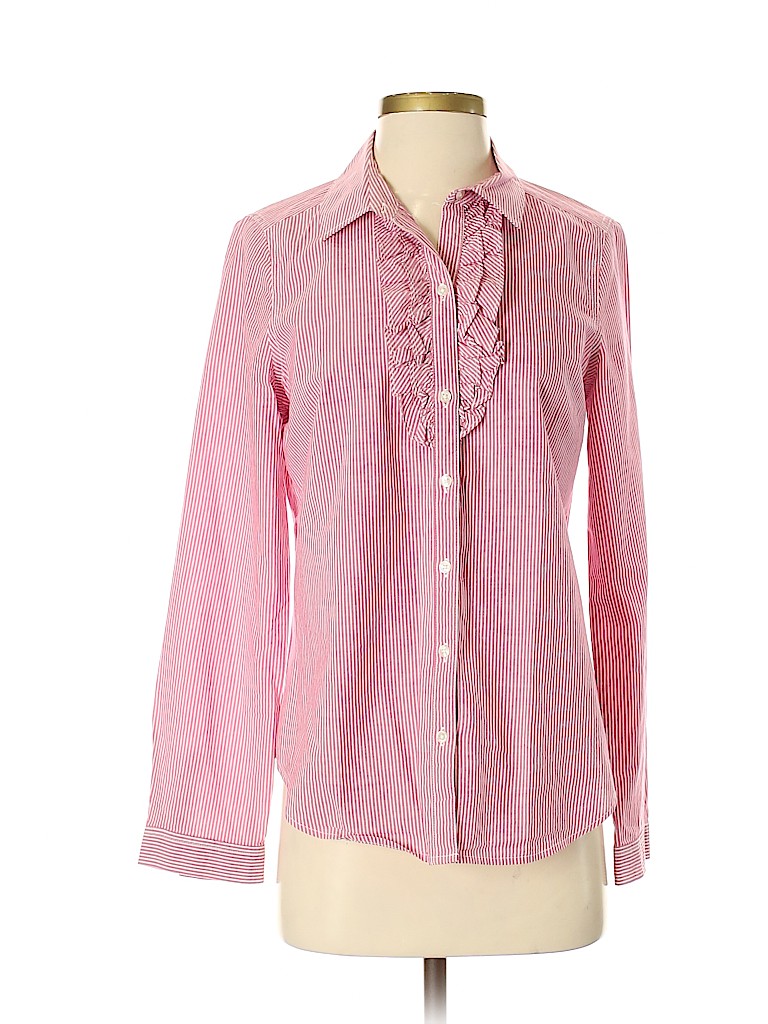 Old Navy 100% Cotton Light Pink Long Sleeve Button-Down Shirt Size S - photo 1