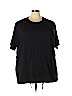 City Chic 100% Cotton Black Short Sleeve Top Size 22 (XL) (Plus) - photo 1