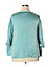 ELOQUII 100% Polyester Blue Long Sleeve Blouse Size 18 - photo 2