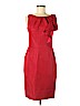 Lela Rose 100% Silk Red Cocktail Dress Size 6 - photo 1