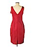 Lela Rose 100% Silk Red Cocktail Dress Size 6 - photo 2
