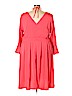 ELOQUII 100% Polyester Pink Casual Dress Size 20 - photo 2