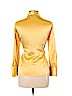 Classiques Entier 100% Silk Gold Long Sleeve Silk Top Size L - photo 2