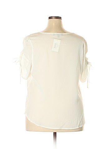 ELOQUII Short Sleeve Blouse (view 2)