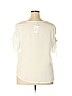 ELOQUII 100% Polyester White Short Sleeve Blouse Size 18 - photo 2