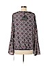 Harlowe & Graham 100% Polyester Dark Purple Long Sleeve Blouse Size M - photo 2