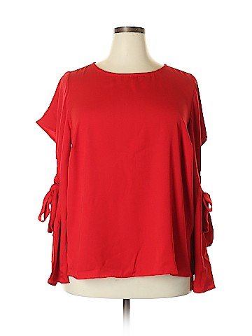ELOQUII Long Sleeve Blouse (view 1)