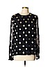 Kate Spade New York 100% Polyester Polka Dots Black Long Sleeve Blouse Size 12 - photo 1