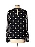 Kate Spade New York 100% Polyester Polka Dots Black Long Sleeve Blouse Size 12 - photo 2