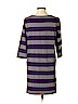 Ann Taylor LOFT Outlet 100% Cotton Dark Purple Casual Dress Size S - photo 2