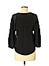 Chelsea Flower 100% Silk Black Long Sleeve Silk Top Size XS - photo 2