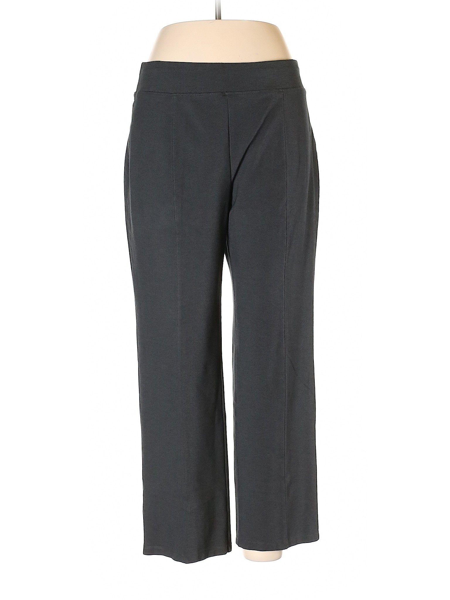Draper's & Damon's Solid Gray Casual Pants Size L - 89% off | thredUP