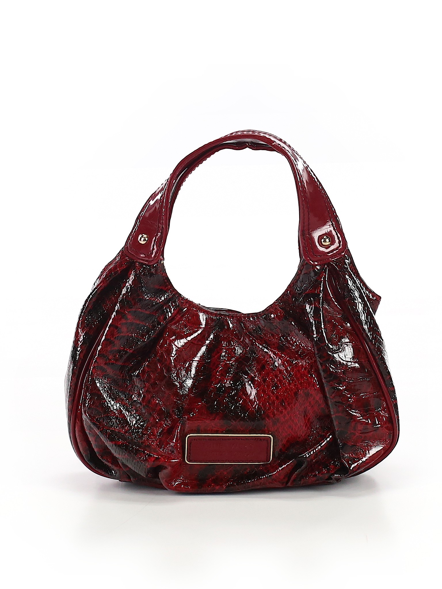 Nine West Print Red Leather Satchel One Size - 75% off | thredUP