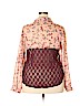 Xhilaration 100% Polyester Pink Long Sleeve Blouse Size XXL - photo 2