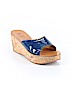 K Jacques St. Tropez Blue Wedges Size EU 37 - photo 1