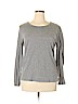 Gap 100% Cotton Gray Long Sleeve T-Shirt Size XL - photo 1