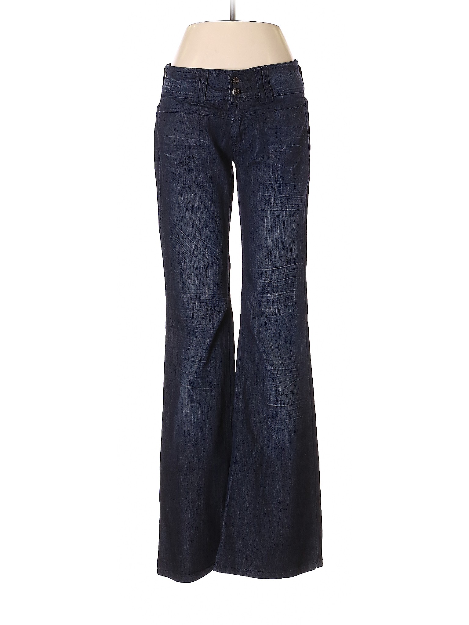Rampage Solid Blue Jeans Size 9 - 89% off | thredUP
