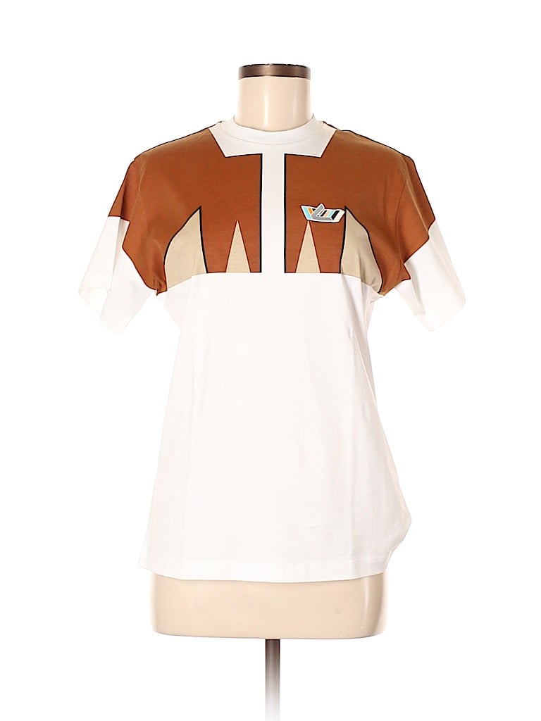 Louis Vuitton 100% Cotton Print Brown Short Sleeve T-Shirt Size M - 85% off | thredUP