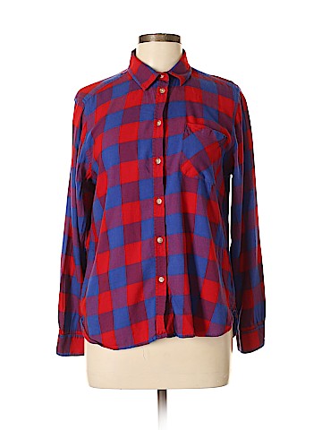 American Eagle Outfitters Long Sleeve Button-Down Shirt (view 1)