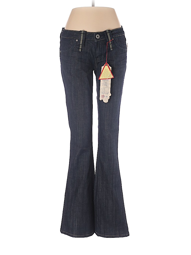 Miss Me Solid Blue Jeans 28 Waist - 73% off | thredUP