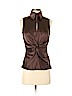 Etcetera 100% Silk Brown Sleeveless Silk Top Size 4 - photo 1