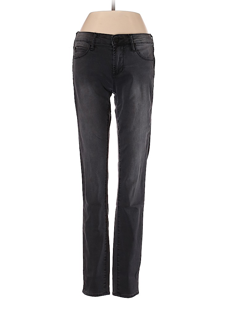 Articles of Society Solid Black Gray Jeans 25 Waist - 89% off | thredUP