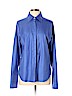 Pink Tartan 100% Cotton Blue Long Sleeve Button-Down Shirt Size 12 - photo 1