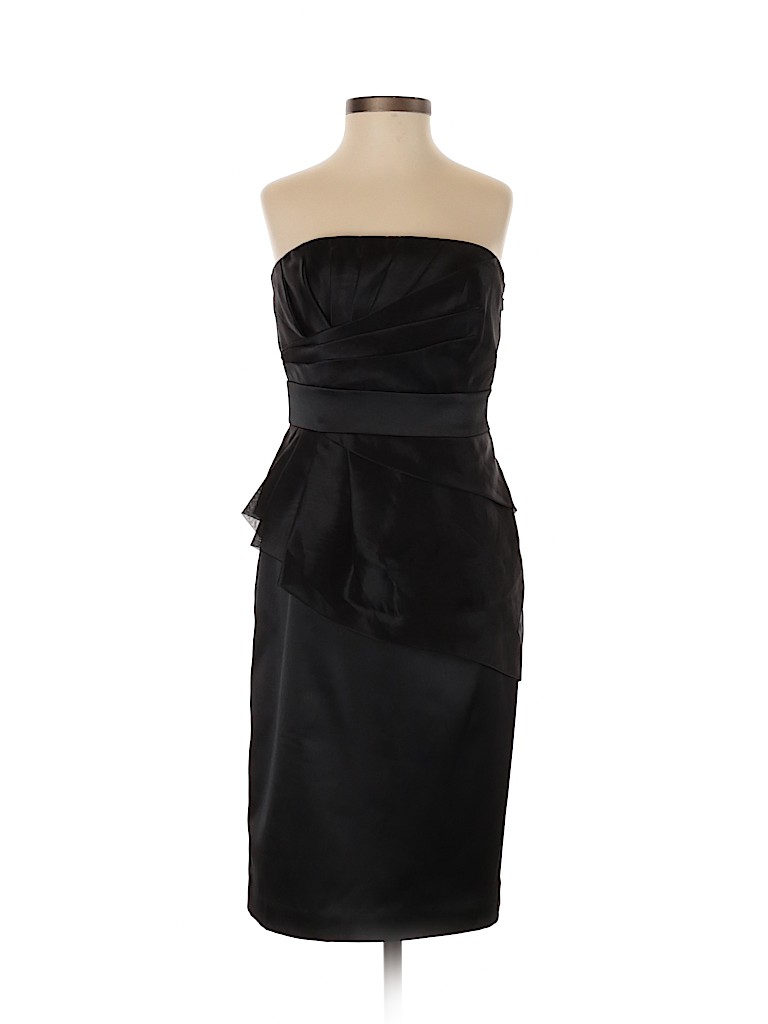 White House Black Market Solid Black Cocktail Dress Size 0 98 off
