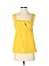 Diane von Furstenberg 100% Silk Yellow Sleeveless Silk Top Size 2 - photo 1