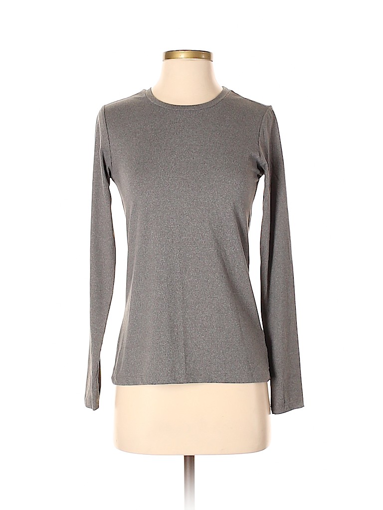 Falls Creek Solid Gray Long Sleeve T-Shirt Size S - 66% off | thredUP
