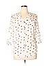 Bongo 100% Polyester Ivory 3/4 Sleeve Blouse Size XL - photo 1