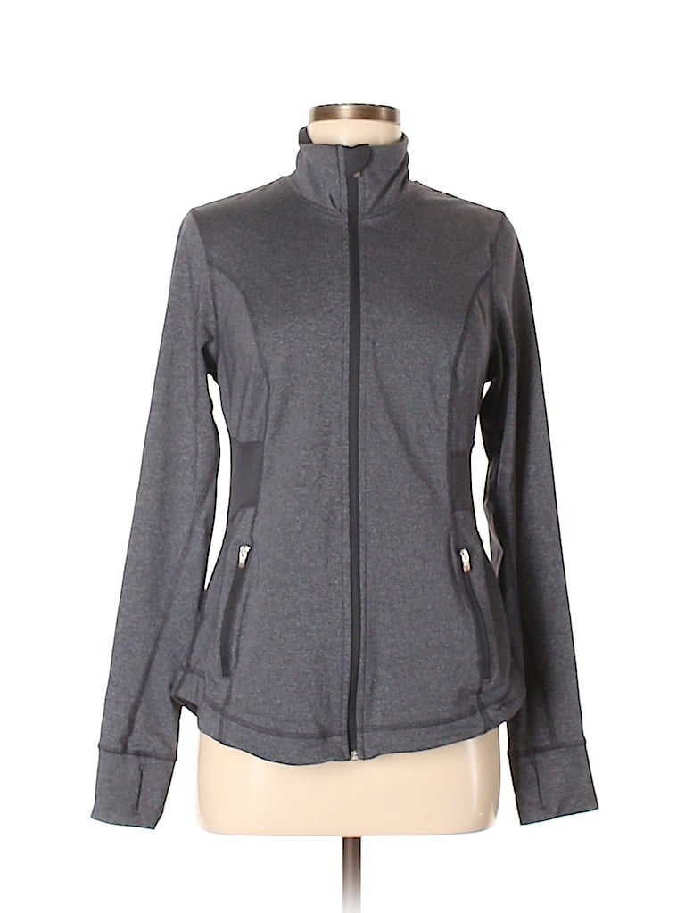 Active by Old Navy Solid Gray Jacket Size M - 75% off | thredUP