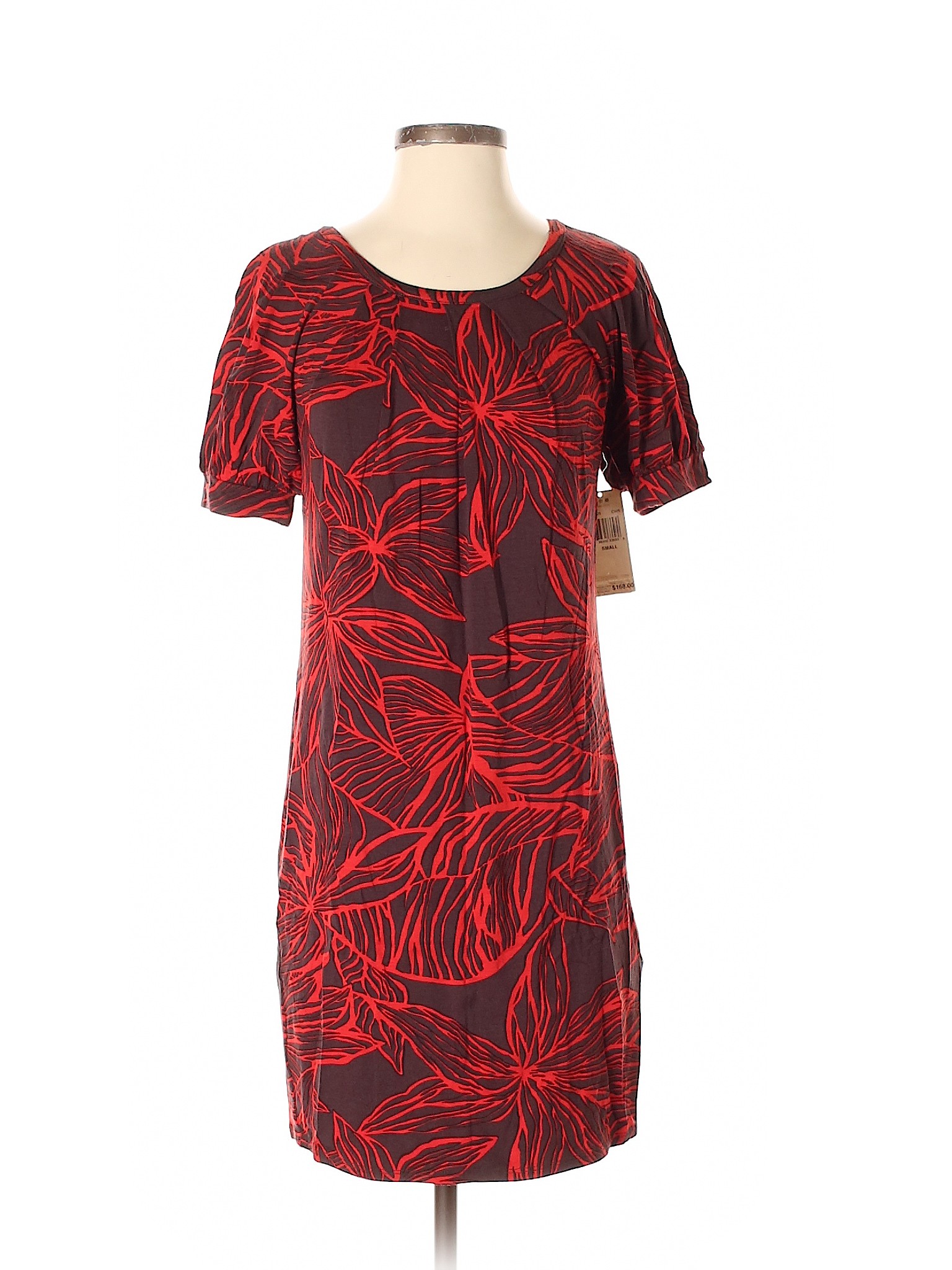 NWT Three Dots Women Red Casual Dress Sm | eBay