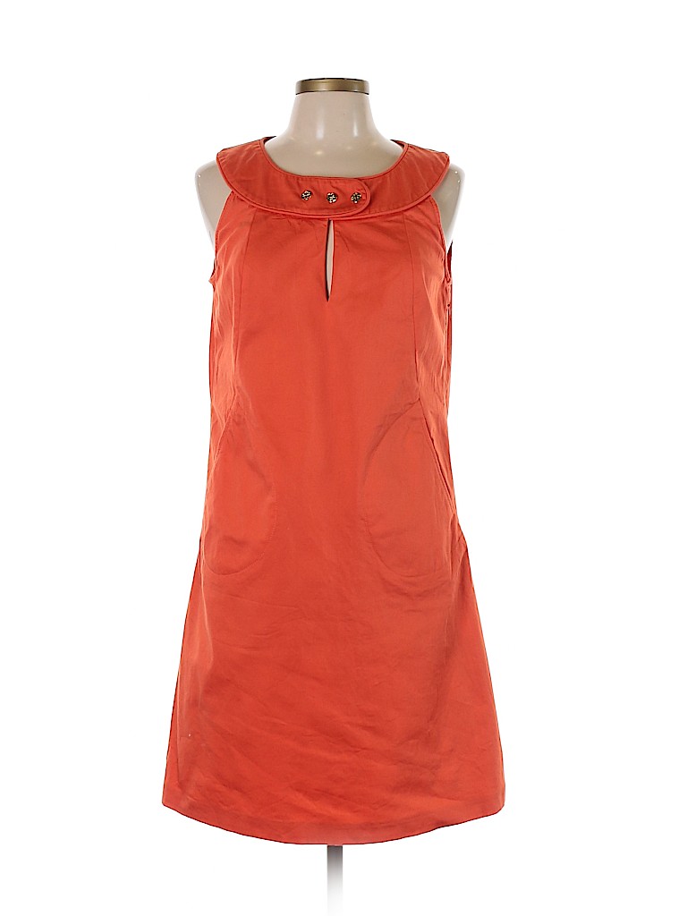 Tory Burch Solid Orange Casual Dress Size 10 - 82% off | thredUP