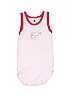 Petit Bateau 100% Cotton Hearts Pink Short Sleeve Onesie Size 2 - photo 1
