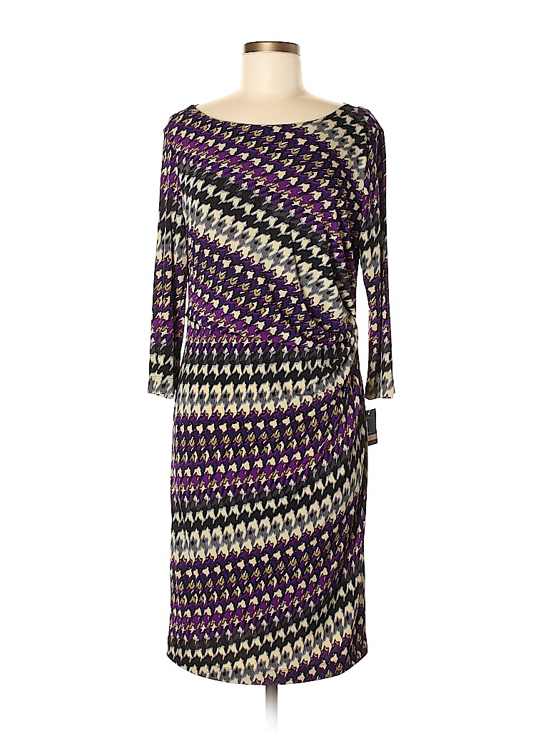 Gabby Skye Purple Casual Dress Size 12 - photo 1