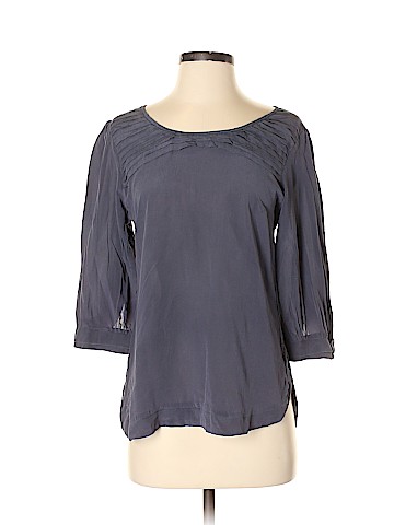 Chelsea Flower 3/4 Sleeve Silk Top (view 1)