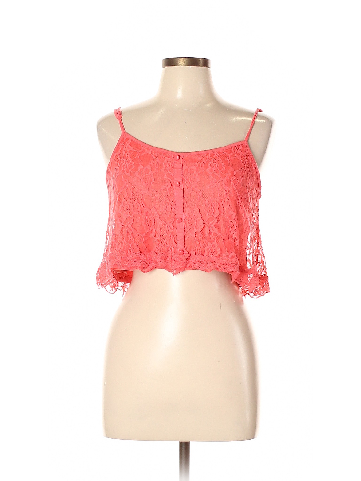 Ambiance Apparel 100 Nylon Solid Pink Tank Top Size L 72 off thredUP