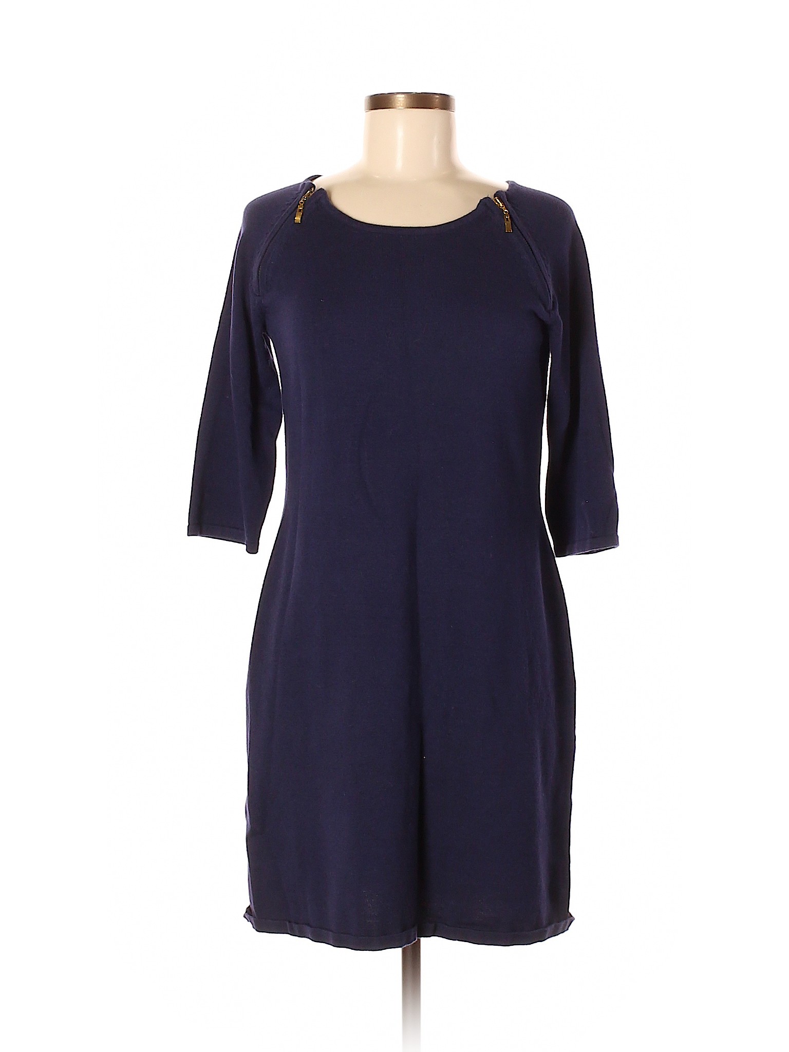 Lennie For Nina Leonard Solid Blue Casual Dress Size M - 85% off | ThredUp