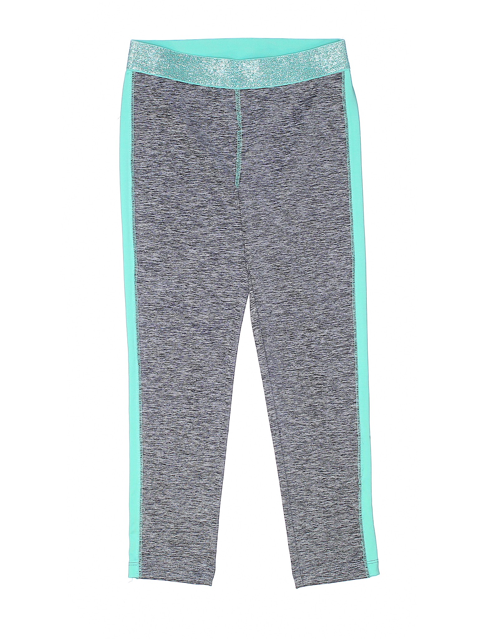 Cat & Jack Stripes Gray Active Pants Size 7 - 8 - 20% off | thredUP