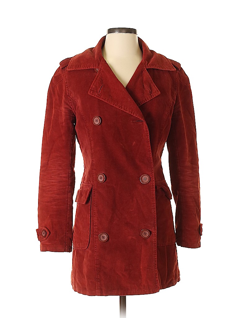 Steve Madden 100% Cotton Solid Red Coat Size S - 81% off | thredUP