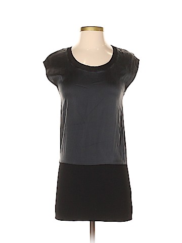 Theory Short Sleeve Silk Top (view 1)