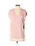Vince Camuto 100% Polyester Pink Short Sleeve Blouse Size S - photo 1