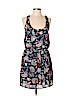 Aqua 100% Polyester Blue Casual Dress Size L - photo 1