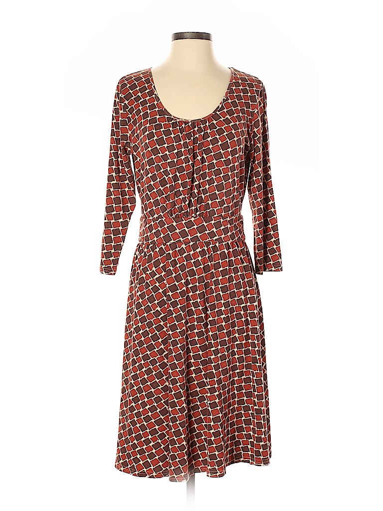 Garnet Hill Print Red Casual Dress Size S - 89% off | thredUP
